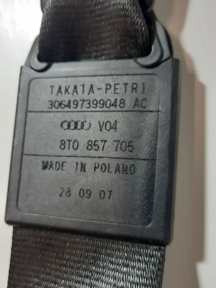 Audi A5 8T 8F (2007 - 2011) 8T0857705 Передний ремень безопасности — фото 3