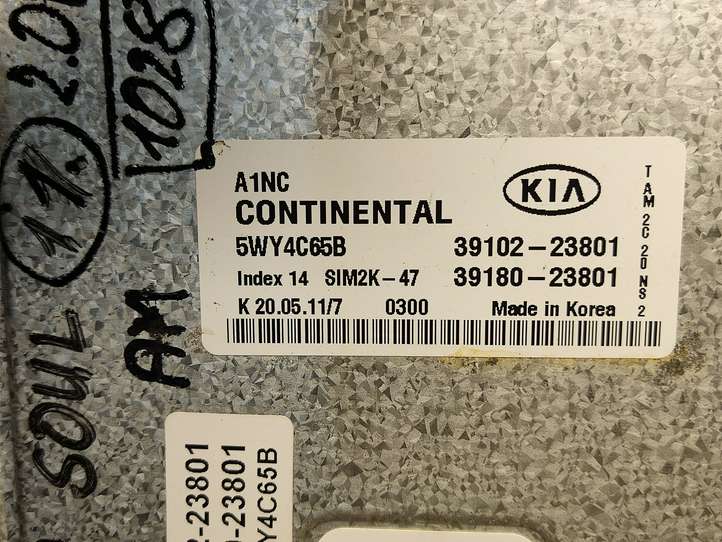 Kia Soul (2011 - 2014)  3910223801 Блок управления двигателем ECU