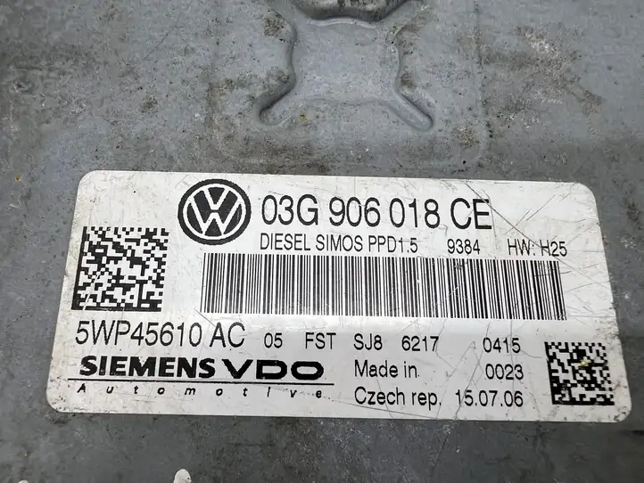 Volkswagen PASSAT B6 (2005 - 2010) 03G906018 Блок управления двигателем (ЭБУ) — фото 8