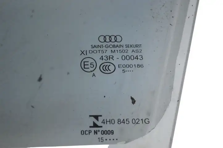 Audi A8 S8 D4 4H (2013 - 2017) 4H0845021G Стекло передней двери — фото 5