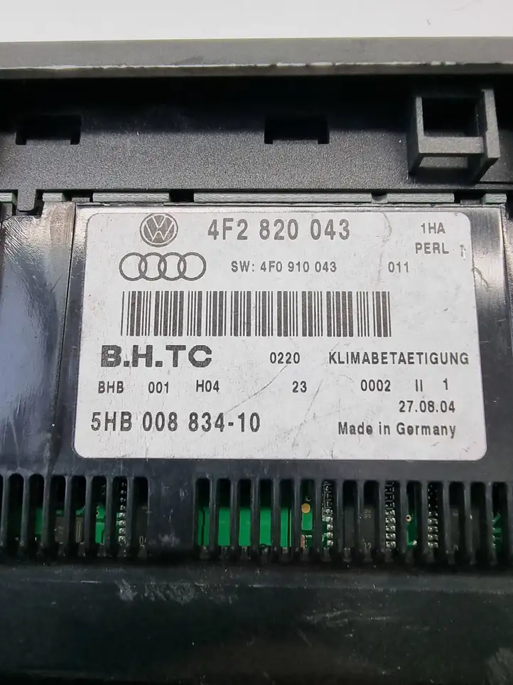 Audi A6 S6 C6 4F (2004 - 2008) 4F2820043 Блок управления климат-контролем — фото 6