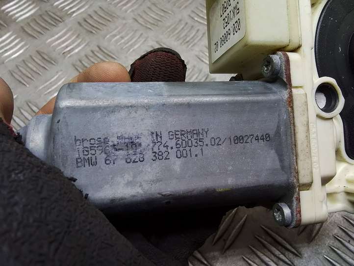 BMW 7 E65 E66 (2001 - 2008)  67628382001 Механизм подъема окон задней двери