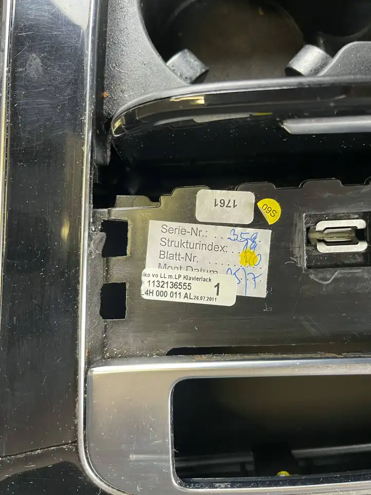 Audi A8 S8 D4 4H (2010 - 2014) 4H000011AL Комплект внутренней декоративной отделки — фото 16