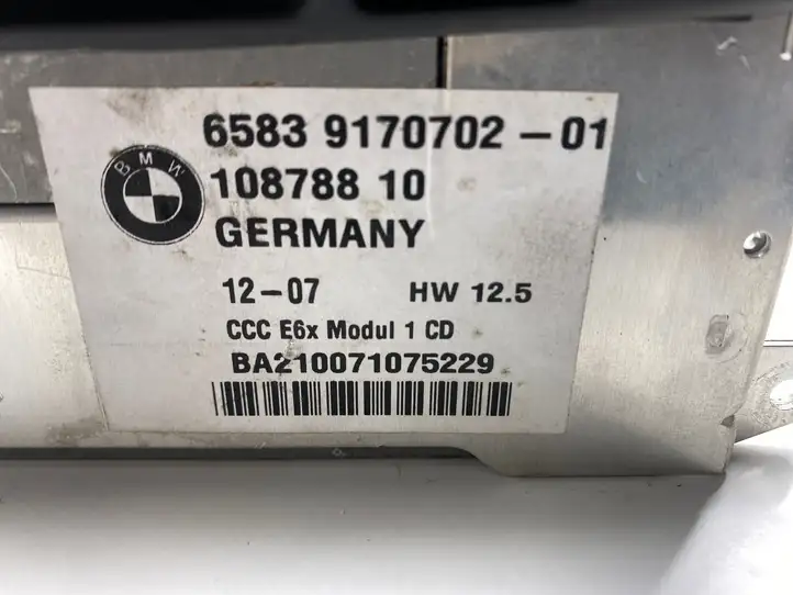 BMW 5 E60 E61 (2004 - 2010) 9170702 Магнитола / мультимедийная система — фото 5