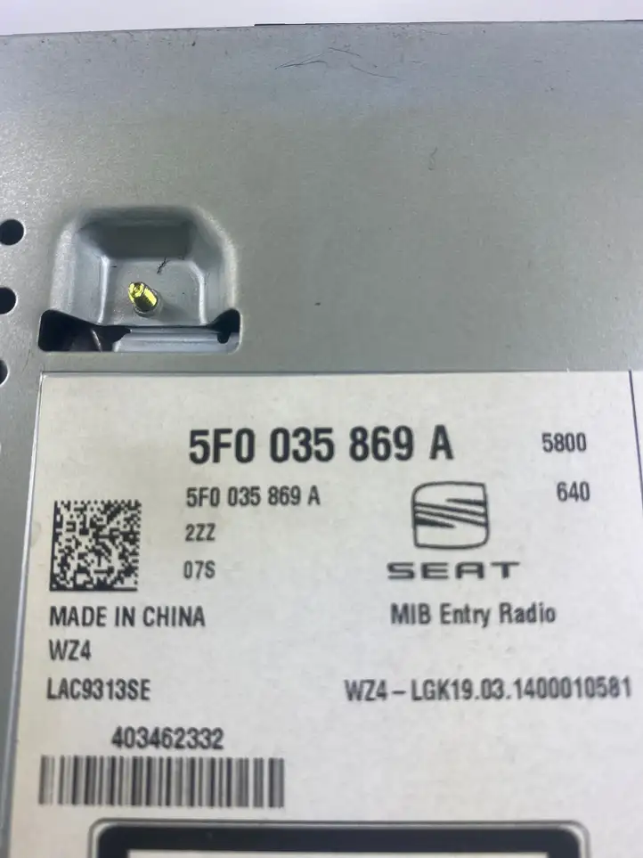 Seat Leon (5F) (2012 - 2019) 5F0035869A Магнитола / мультимедийная система — фото 6