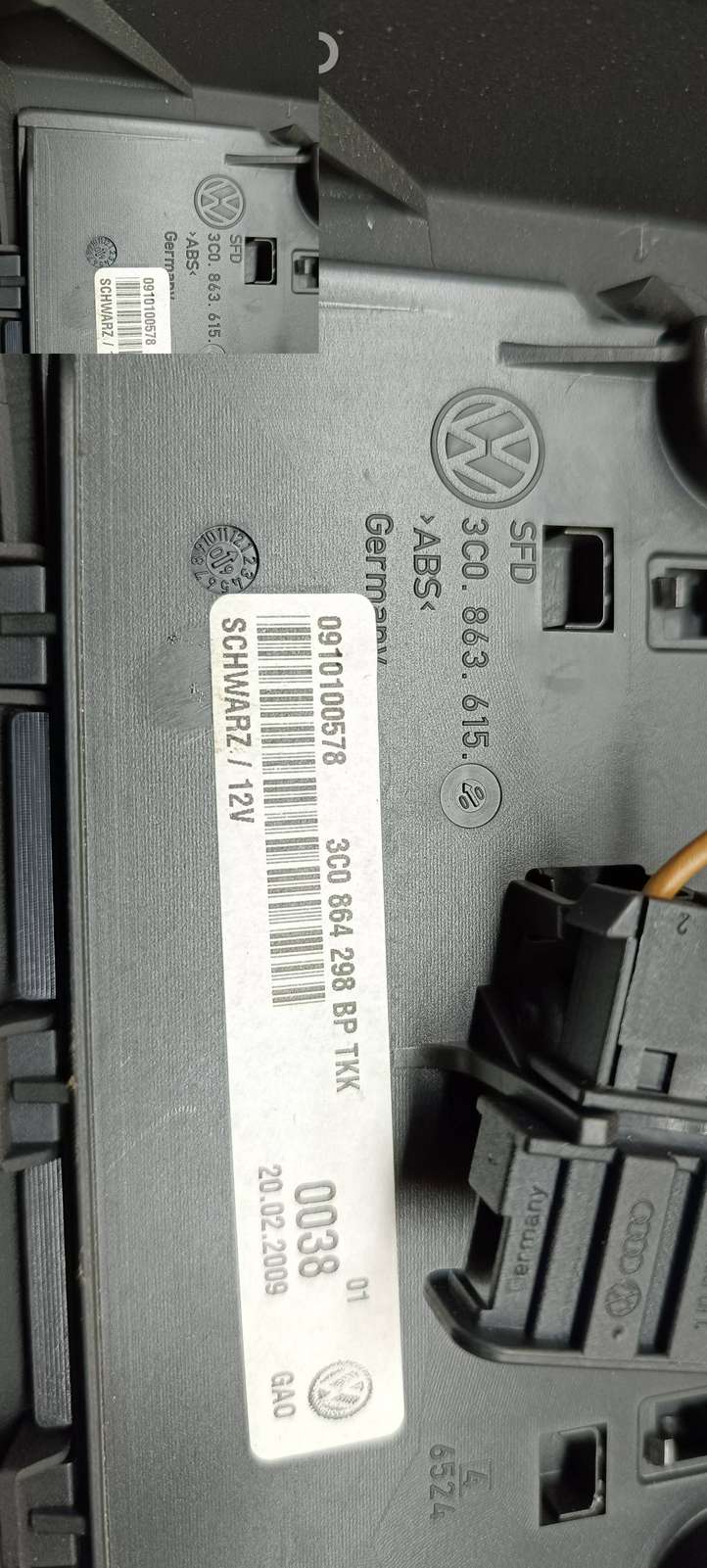 Volkswagen Passat CC (2008 - 2012)  3C0864298BP Задняя воздушный дефлектор