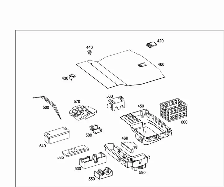 Mercedes-Benz C W205 (2014 - 2021) A2058990800 Прочая отделка багажника — фото 8