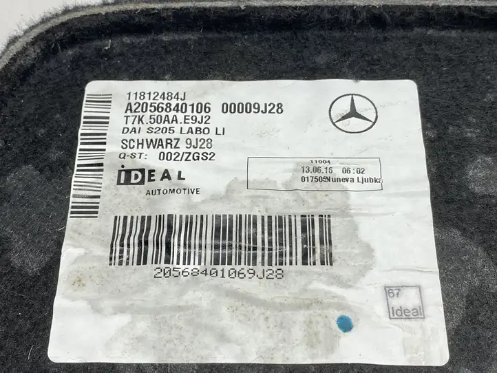 Mercedes-Benz C W205 (2014 - 2021) A2056840106 Прочая отделка багажника — фото 7