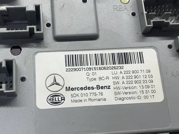 Mercedes-Benz C W205 (2014 - 2021) A2229007109 Модуль управления кузовом (BCM) — фото 7