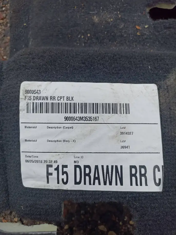 BMW X5 F15 (2013 - 2017) 9000543 Задний коврик салона — фото 8