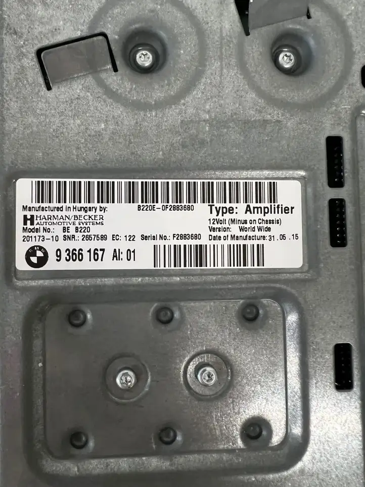 BMW 4 F32 F33 (2013 - 2017) 9366167 Усилитель звука — фото 8