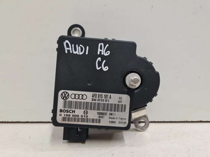 4F0915181A Audi A6 S6 C6 4F Maitinimo valdymo blokas