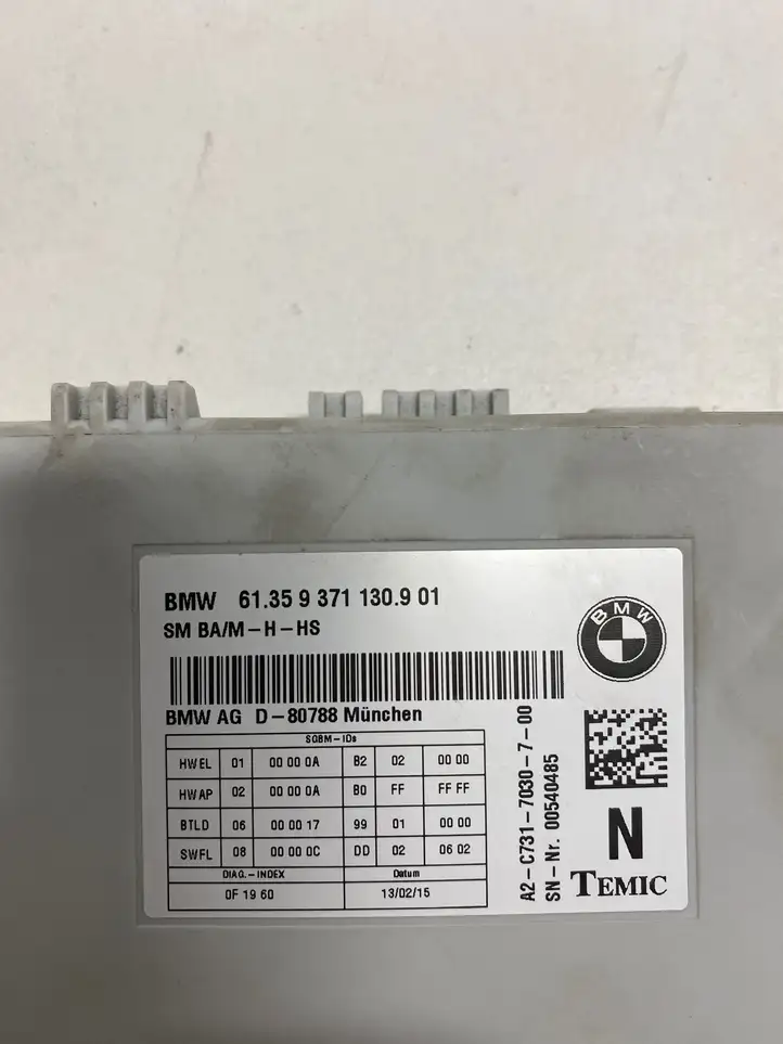 BMW 3 F30 F35 F31 (2012 - 2018) 9371130 Блок управления сиденьем — фото 3