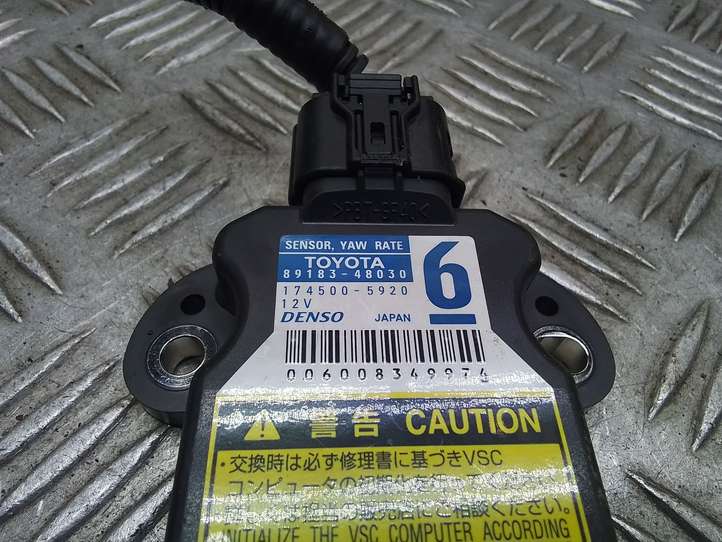 Toyota Prius (XW30) (2009 - 2015)  8918348030 Датчик ESP (системы стабильности) (датчик курсовой устойчивости))