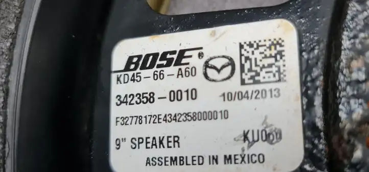 Mazda 6 (2012 - 2015) KD4566A60 Динамики передних дверей — фото 2