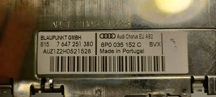 Audi A3/S3 8P (2008 - 2013) 8P0035152C Магнитола / мультимедийная система — фото 6