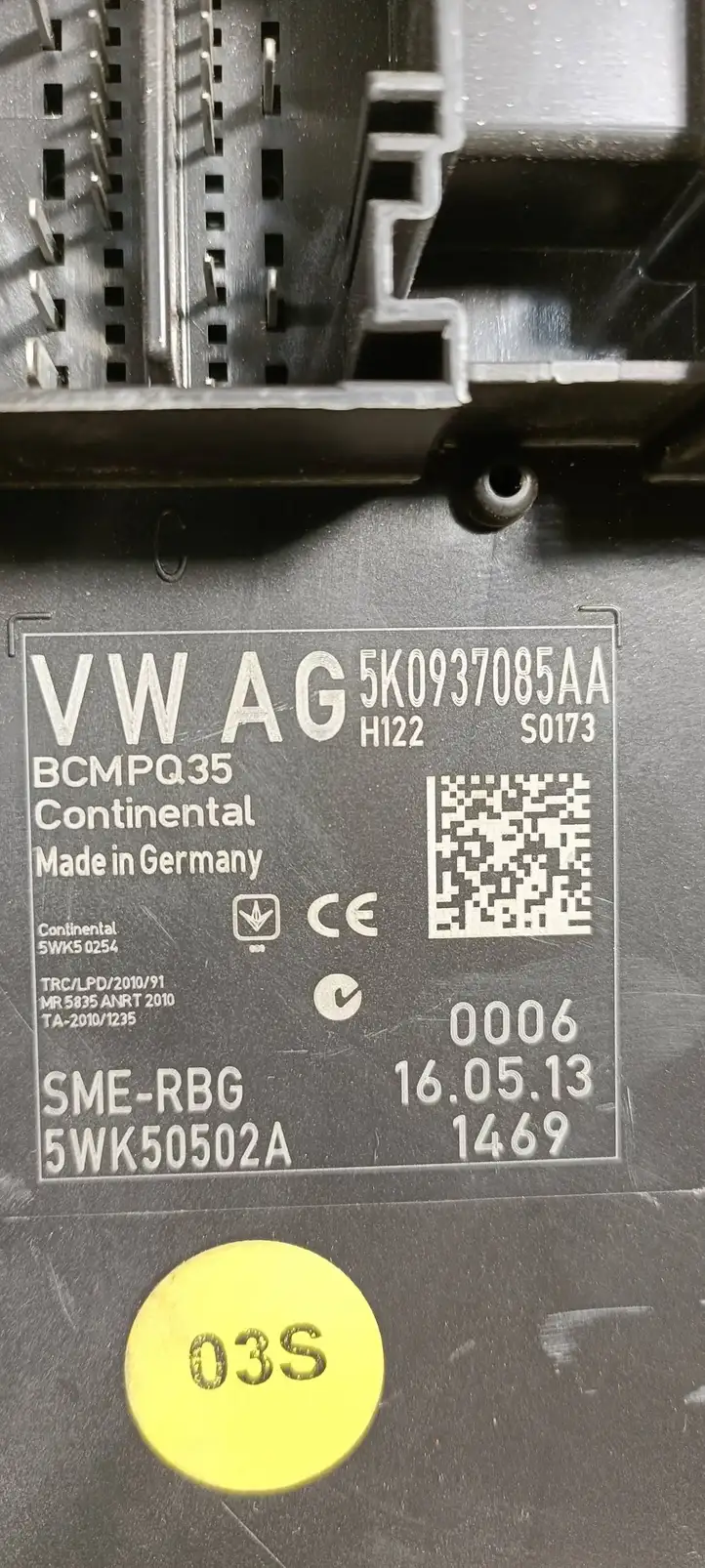 Volkswagen Caddy (2010 - 2015) 5K0937085AA Модуль комфорта — фото 3