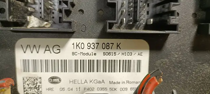 Skoda Octavia Mk2 (1Z) (2004 - 2013) 1K0937087K Модуль комфорта — фото 4