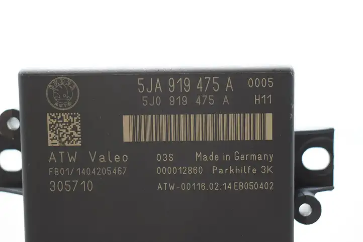 Skoda Rapid (NH) (2012 - 2019) 5JA919475A Блок управления парктрониками — фото 8