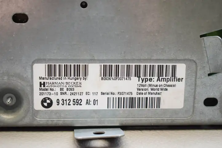 BMW 5 F10 F11 (2009 - 2016) 9312592 Усилитель звука — фото 9