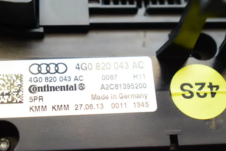 Audi A6 C7 (2011 - 2014) 4G0820043AC Управление климат контролем — фото 4