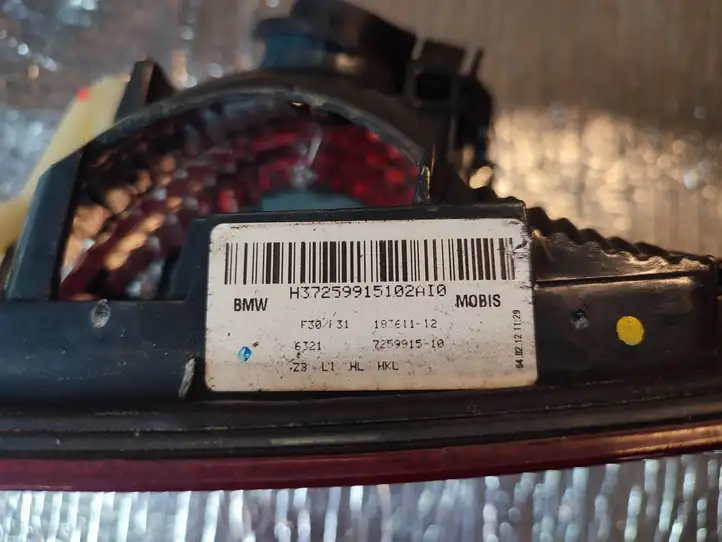 BMW 3 F30 F35 F31 (2012 - 2018) 7259915 Задний фонарь в крышке багажника — фото 5