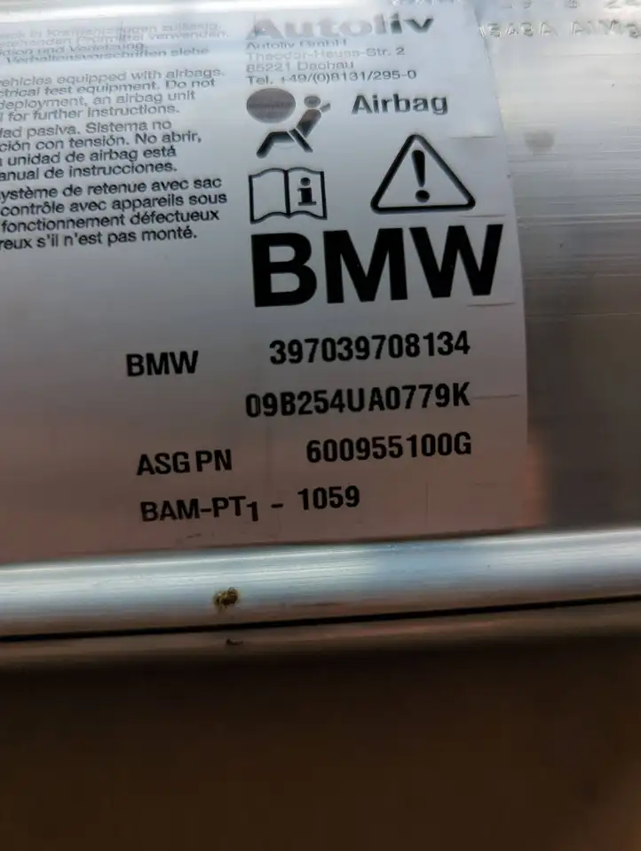 BMW 5 E60 E61 (2004 - 2010) 397039708134 Подушка безопасности пассажира — фото 4