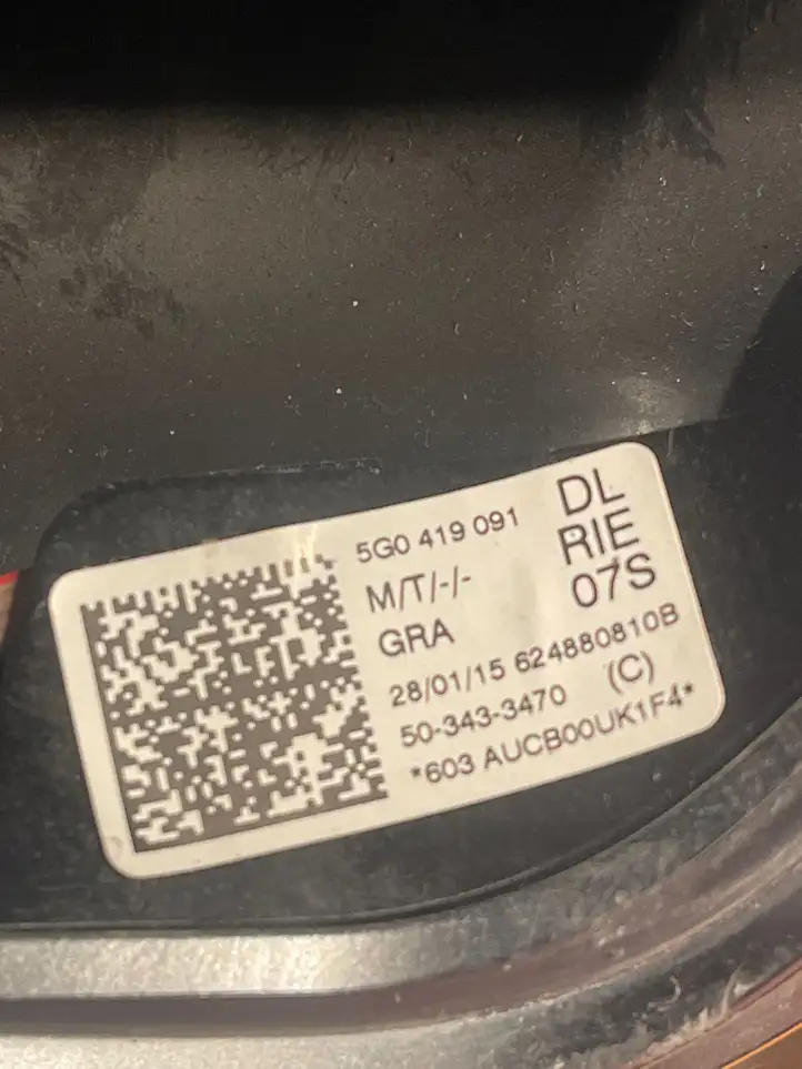 Volkswagen Golf VII (2013 - 2019) 5G0419091 Оплётка рулевого колеса — фото 2