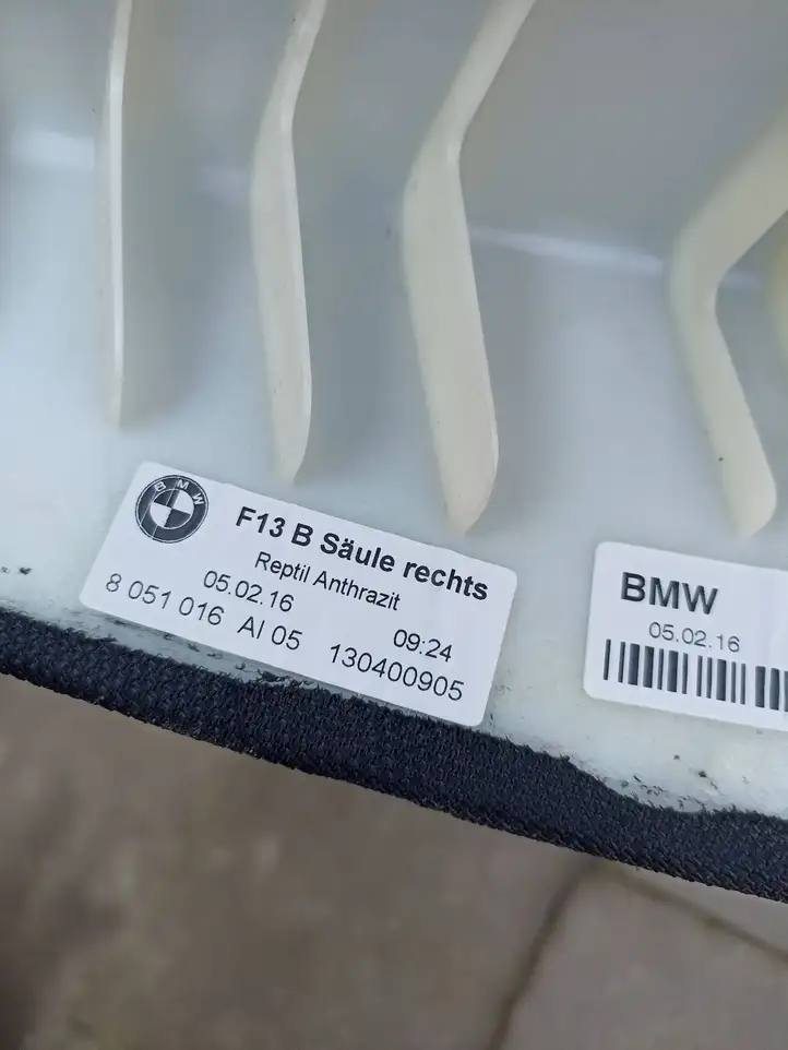 BMW 6 F12 F13 (2010 - 2018) 8051016 Верхняя обшивка стойки B — фото 4
