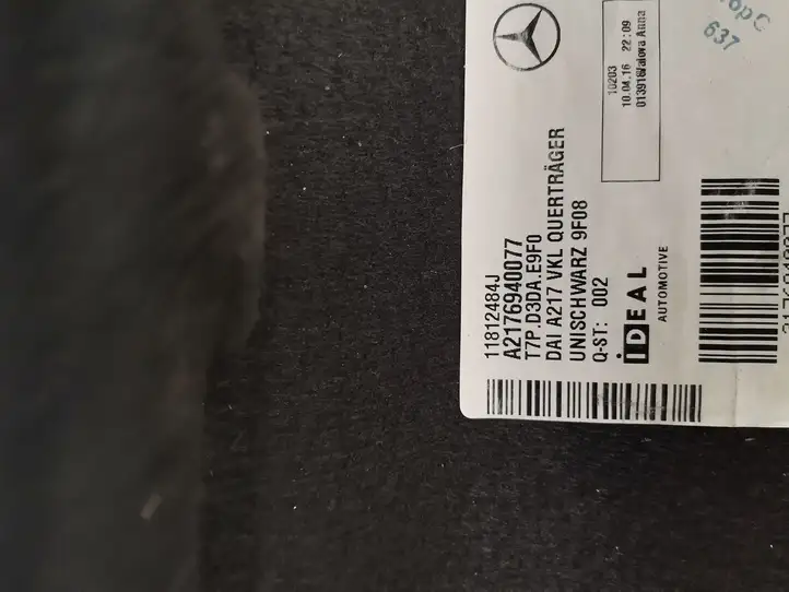Mercedes-Benz S C217 (2015 - 2020) A2176940077 Прочая отделка багажника — фото 4