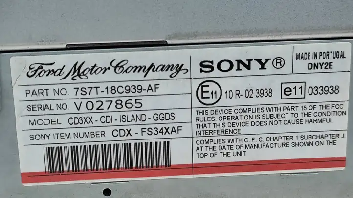 Ford Mondeo MK IV (2007 - 2014) 7S7T18C939AF Магнитола / мультимедийная система — фото 5