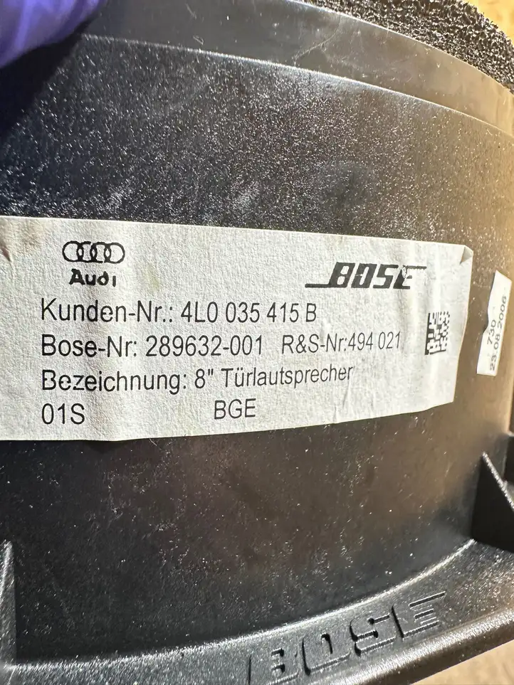 Audi Q7 4L (2005 - 2009) 4L0035415B Динамики передних дверей — фото 5