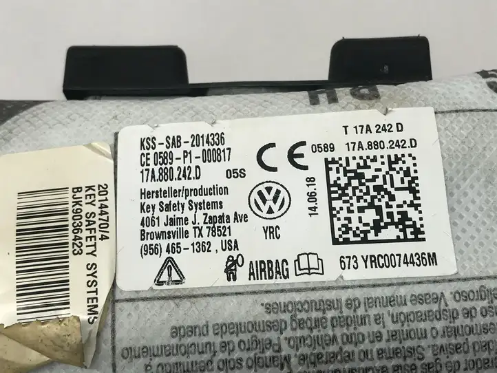 Volkswagen Jetta VII (2019 - ) 17A880242D Подушка безопасности сиденья — фото 4