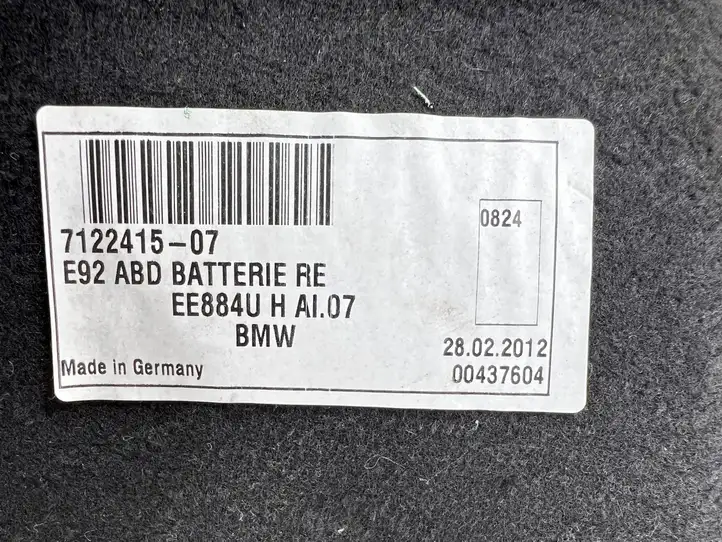 BMW 3 E92 E93 (2005 - 2014) 7122415 Ящик для хранения в багажнике — фото 7