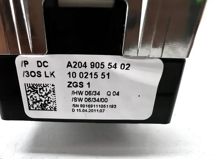 Mercedes-Benz C W204 (2007 - 2014) A2049055402 Блок кнопок стеклоподъемников — фото 6