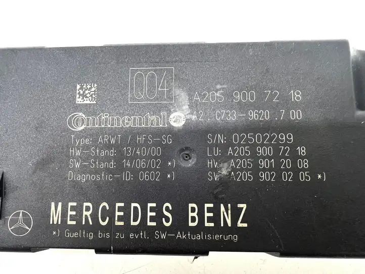 Mercedes-Benz C W205 (2014 - 2021) A2059007218 Блок управления крышкой багажника — фото 5