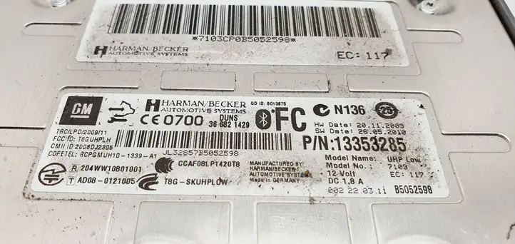 Opel Zafira B (2008 - 2014) 366821429 Bluetooth модуль — фото 3