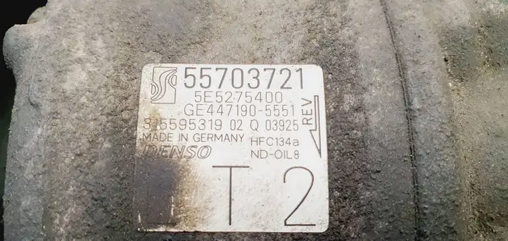 Opel Corsa D (2010 - 2014) 55703721 Компрессор (насос) кондиционера воздуха — фото 6