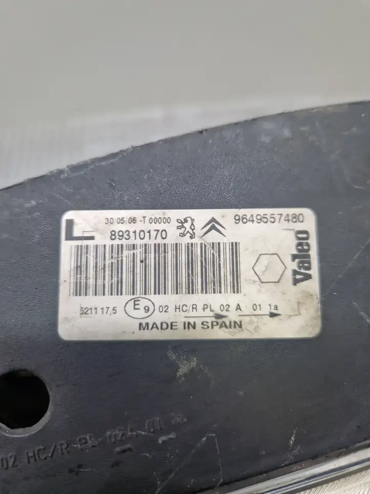 Citroen Xsara Picasso (1999 - 2012) 9649557480 Передняя фара — фото 4