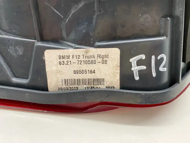 BMW 6 F12 F13 (2010 - 2018) 7210580 Комплект задних фонарей — фото 2