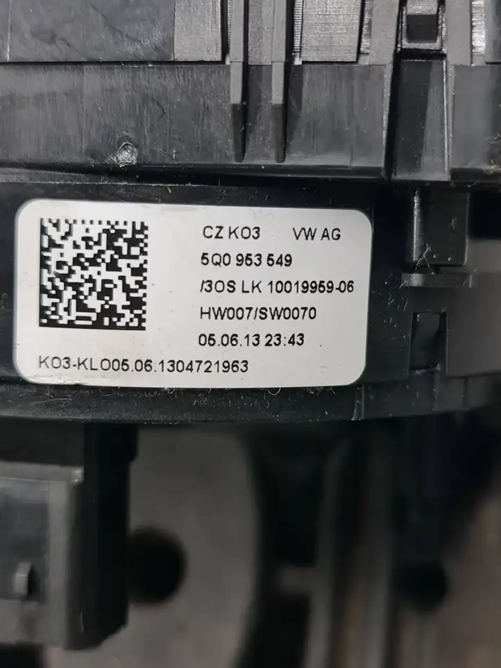 Seat Leon (5F) (2012 - 2019) 5Q0953549 Контактное кольцо SRS — фото 5