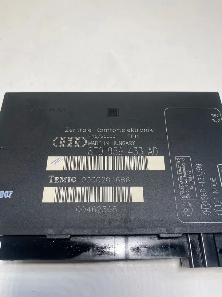 Audi A4 S4 B6 8E 8H (2000 - 2006) 8E0959433AD Модуль комфорта — фото 3