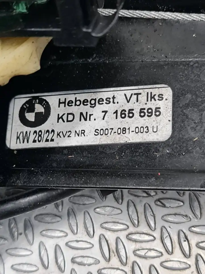 BMW 1 E82 E88 (2007 - 2014) 7165595 Стеклоподъемник передней двери (комплект) — фото 6