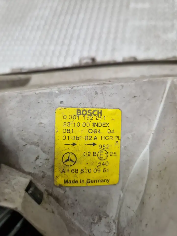 Mercedes-Benz A W168 (1997 - 2004) A1688200961 Передняя фара — фото 5