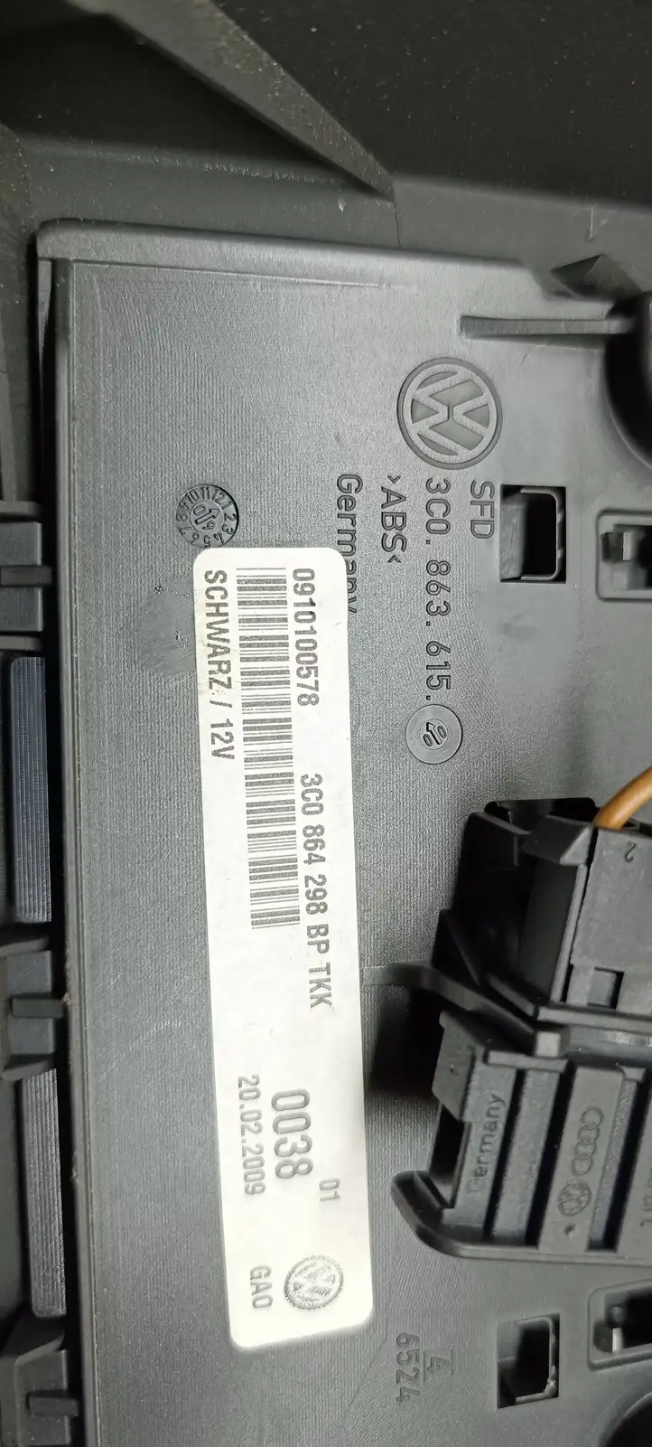 Volkswagen PASSAT CC (2008 - 2012) 3C0864298BP Задний воздушный дефлектор — фото 6
