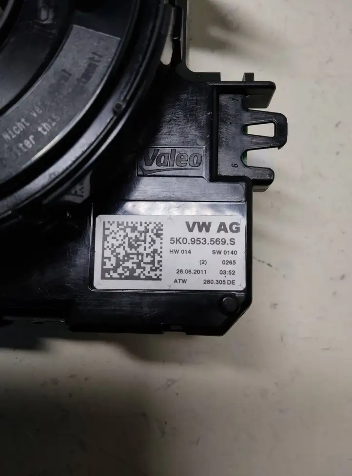 Volkswagen PASSAT B7 (2011 - 2014) 5K0953569S Контактное кольцо SRS — фото 5