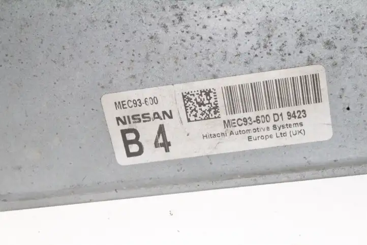 Nissan Qashqai (2013 - 2017) MEC93600 Блок управления двигателем (ЭБУ) — фото 2