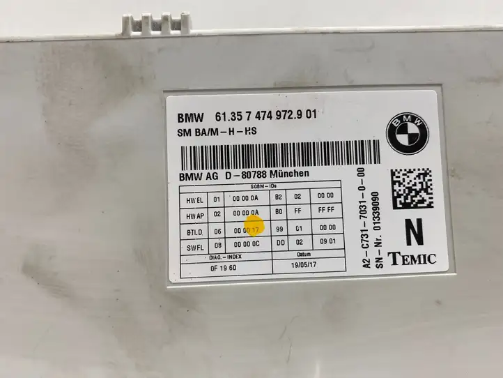 BMW 4 F32 F33 (2013 - 2017) 7474972 Блок управления сиденьем — фото 4