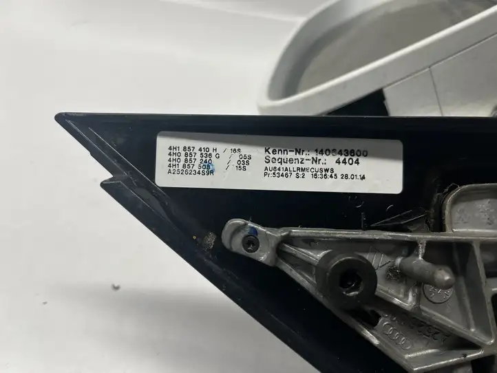 Audi A8 S8 D4 4H (2013 - 2017) 4H0857240 Боковое зеркало с электроприводом — фото 2