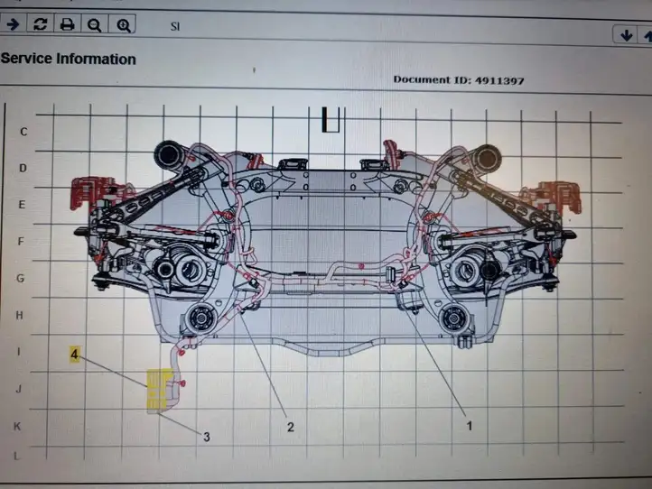 Chevrolet Camaro (2015 - 2018) Проводка тормозной системы — фото 9